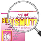 HealthA2Z Bismuto: dosis de 262 mg para alivio digestivo rápido.