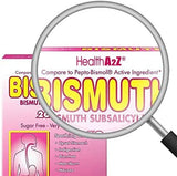 HealthA2Z Bismuto, empaque-portátil, conveniente para uso fuera de casa.