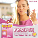 HealthA2Z Bismuto: tabletas en bolsa para acceso rápido durante el día.