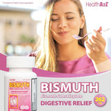HealthA2Z Bismuth uso diario para malestares estomacales.