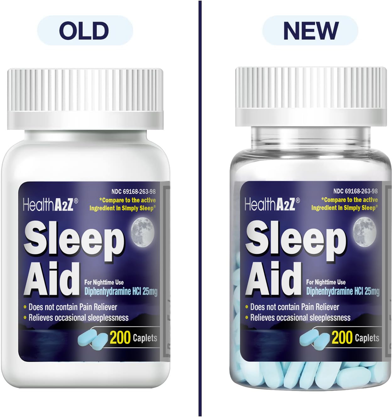 HealthA2Z Capsulas Dormir: cápsulas visibles para descanso nocturno.