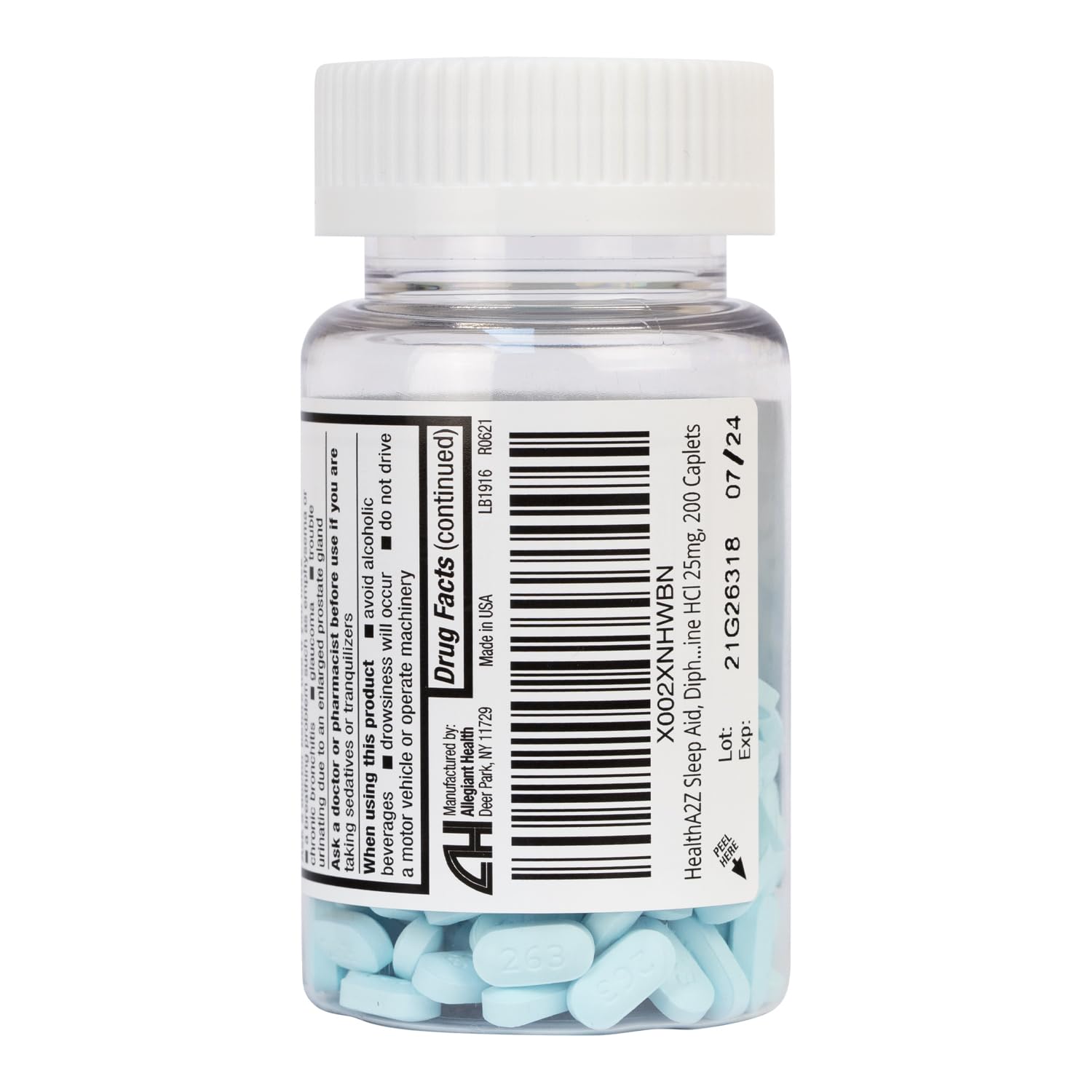 HealthA2Z Contenido de 200 cápsulas en frasco.