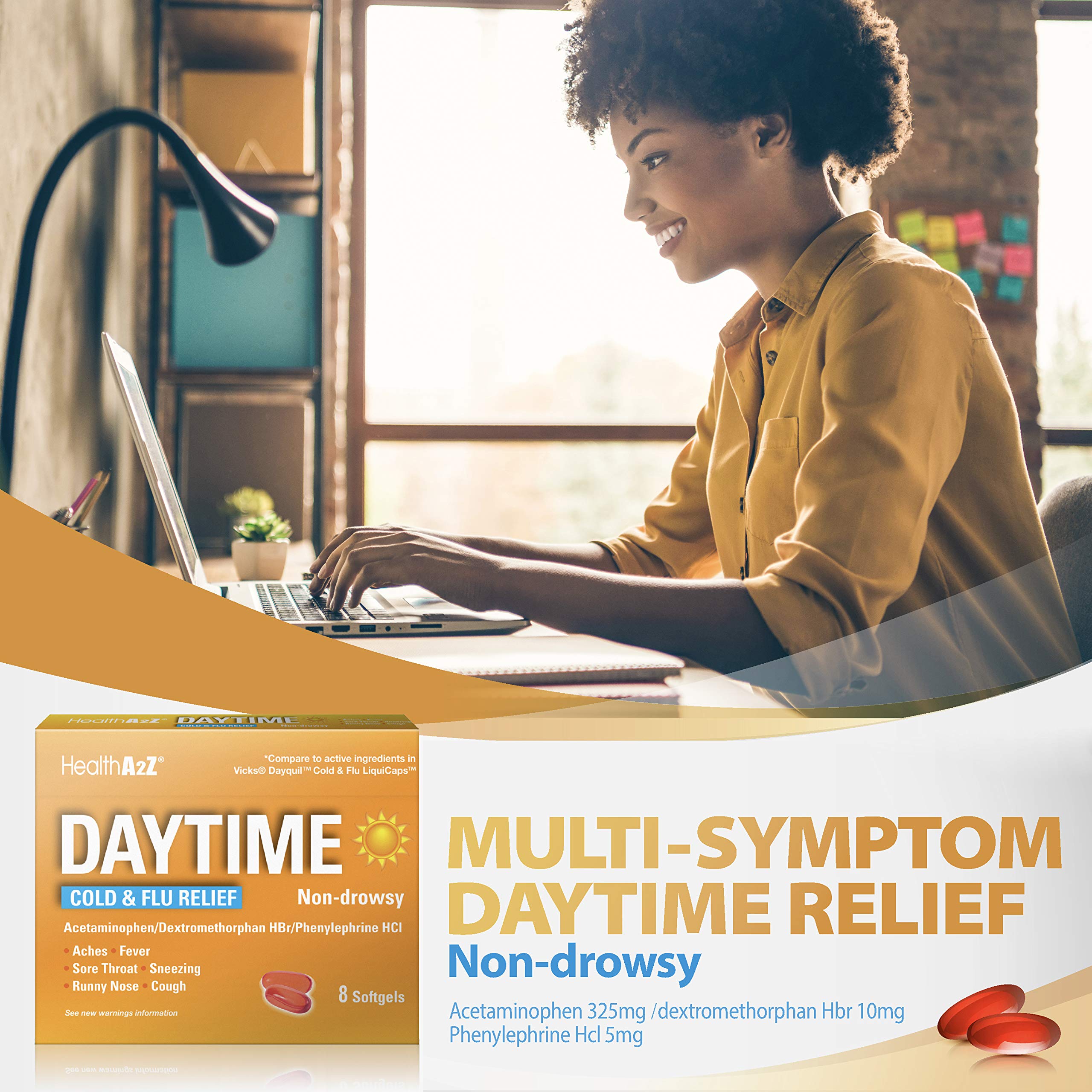 HealthA2Z Daytime: uso en clínica con suministro estable.