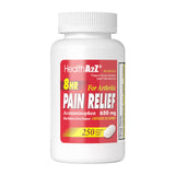 HealthA2Z Dolor Relieve Largo 650 mg, presentacion 250 comprimidos para uso prolongado