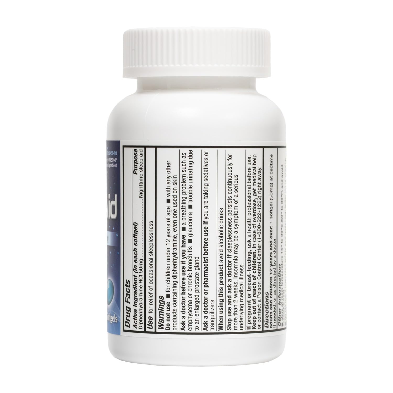 HealthA2Z etiqueta: información clara sobre la difenhidramina 50 mg