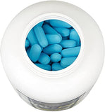 HealthA2Z Extra Strength Pain Relief PM, etiqueta frontal clara para dosis fácil.