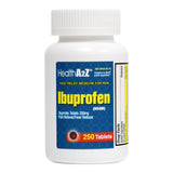 HealthA2Z Ibuprofeno 200 mg caja con cápsulas para dolor ocasional