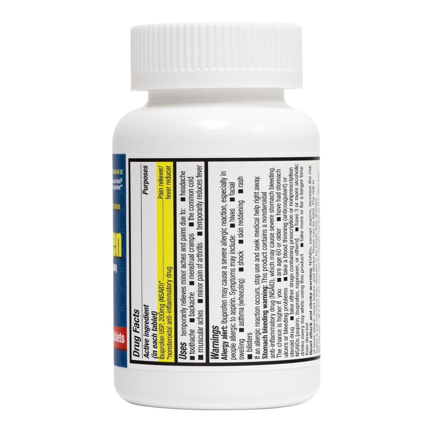 HealthA2Z Ibuprofeno 200 mg caja en mano para uso rápido