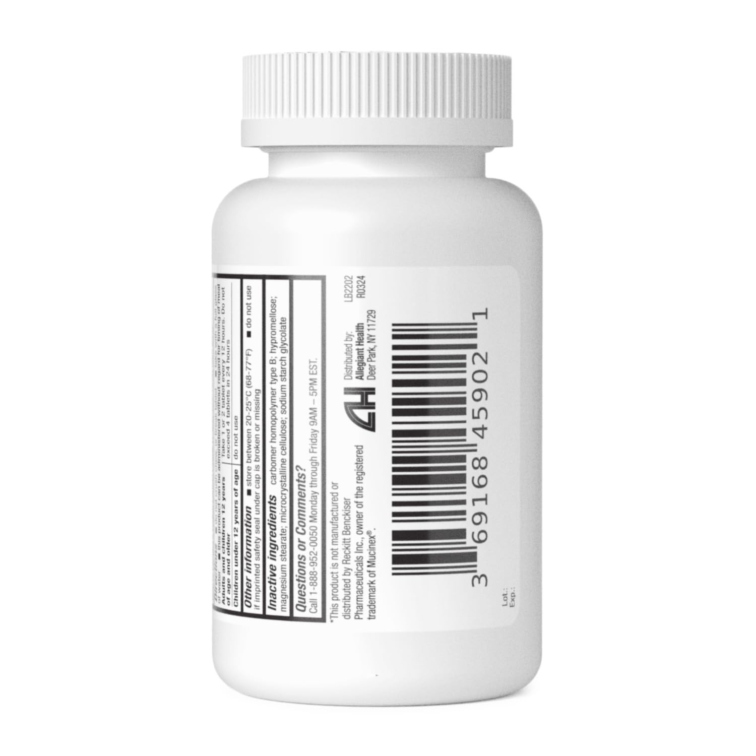 Instrucciones claras de HealthA2Z Mucus Relief para dosis seguras