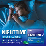HealthA2Z Nighttime caja en estante, fácil acceso para nocturnos.