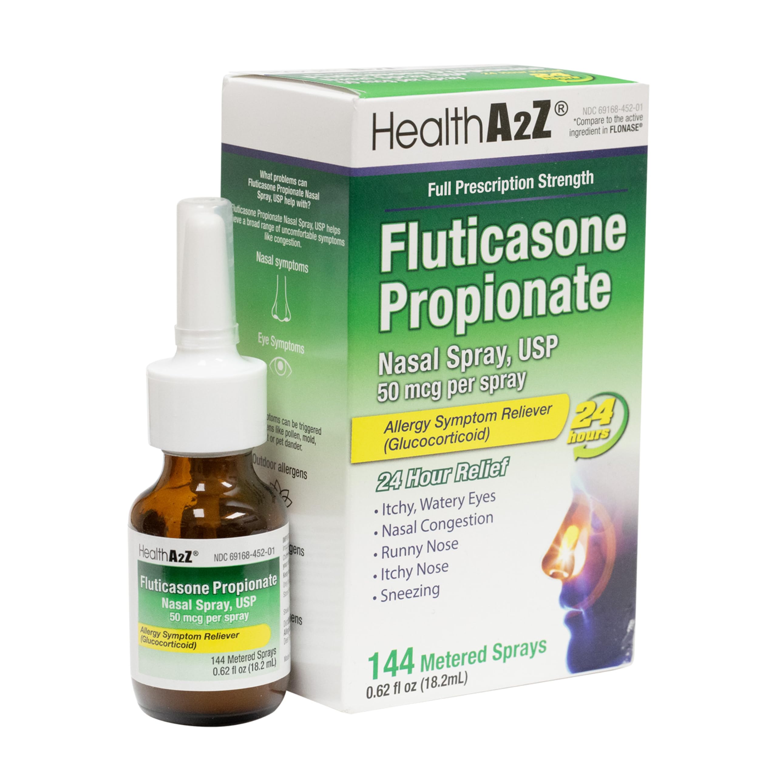 HealthA2Z propionato de fluticasona nasal aplicador para administración precisa