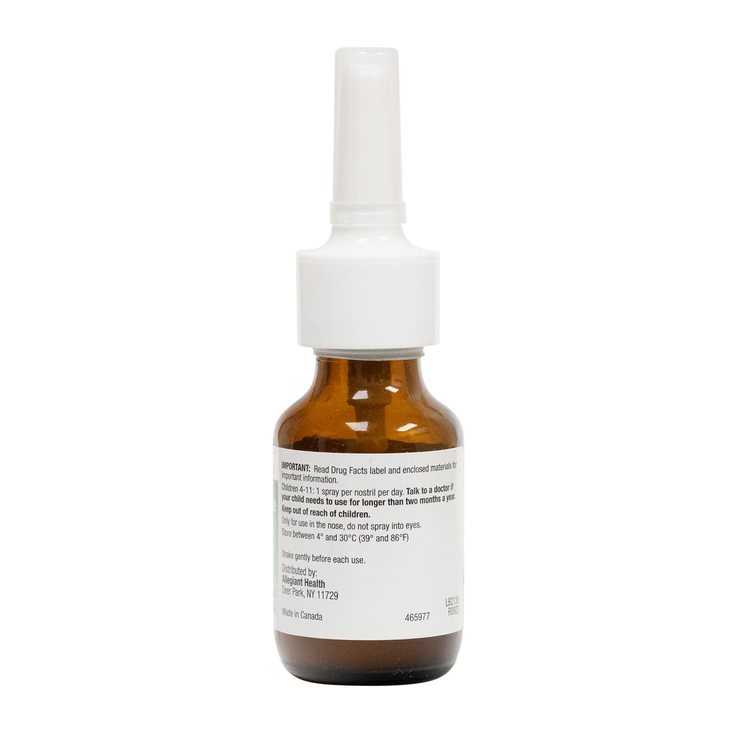 HealthA2Z propionato de fluticasona nasal etiqueta legible con dosis