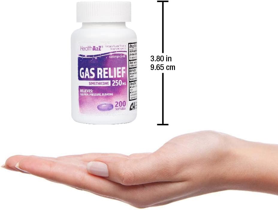 HealthA2Z simeticona alivio de gas en minutos: puede restaurar la comodidad.