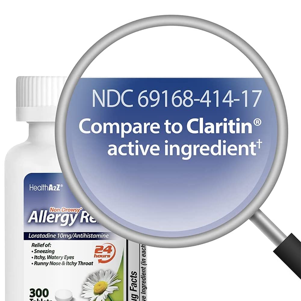 HealthA2Z Tabletas de alergia 24h para estornudos y picor