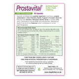 HealthAid Prostavital cápsulas en mano, presentación cómoda para consumo diario.