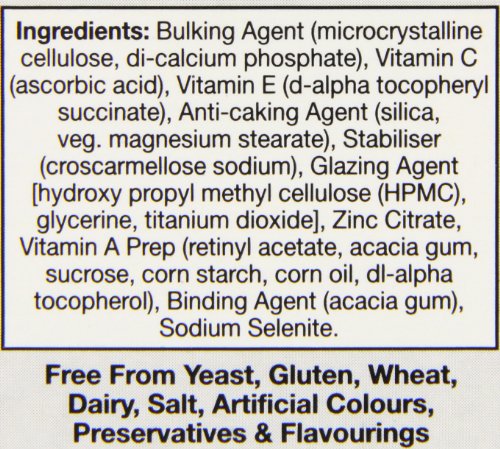 HealthAid Selenium Plus dosificación diaria recomendada según etiqueta para planificación.
