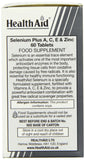 HealthAid Selenium Plus empaque de 60 tabletas, opción práctica para la rutina.