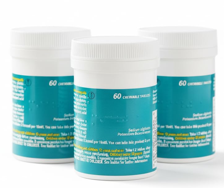 HealthAZ tabletas masticables de menta para aliento fresco y uso práctico diario.