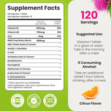 Healthbiotics NoMoreDrinks: bote de 120 cápsulas para suministro prolongado.
