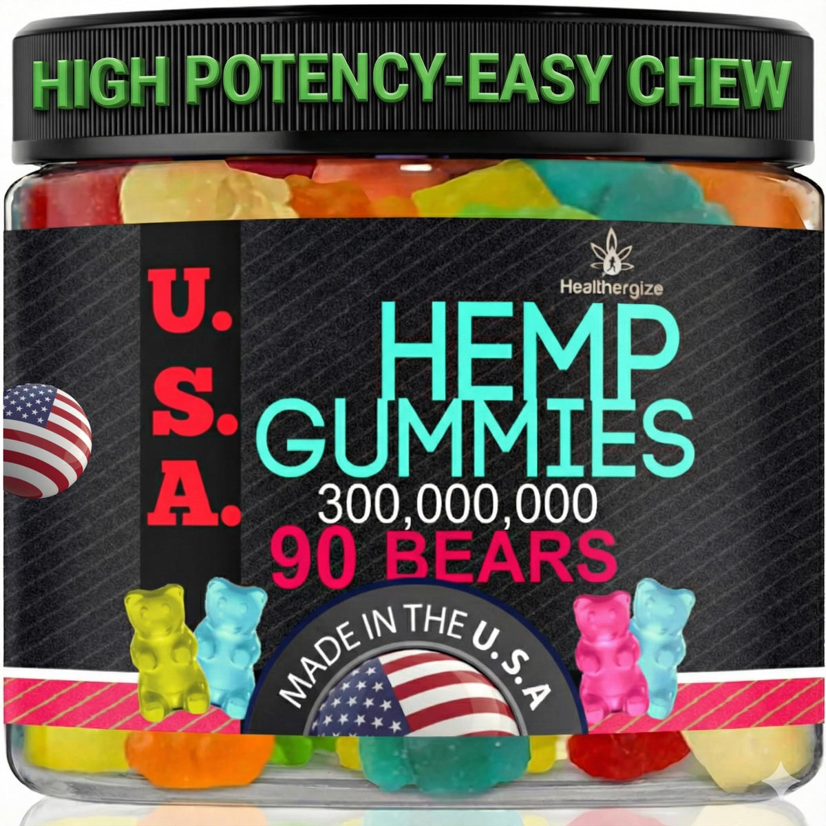 Healthergize gominolas cannabis suenos y calma con sabores afrutados