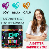 Healthergize gomitas cáñamo envase-amplio facilita apertura y compartir.