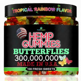 Healthergize gomitas sabor tropical arcoíris, experiencia frutal nocturna.