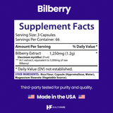 Healthfare extracto bilberry 5000mg para dosis potente en cada cápsula