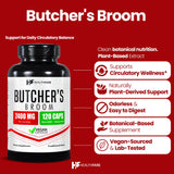 Healthfare extracto de rusco 600 mg, extracto estandarizado para bienestar.