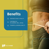 Healthfare Psyllium Husk Capsules cápsulas sin gluten para dietas.