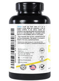 Healthfare Psyllium Husk Capsules etiqueta clara con información de ingredientes.