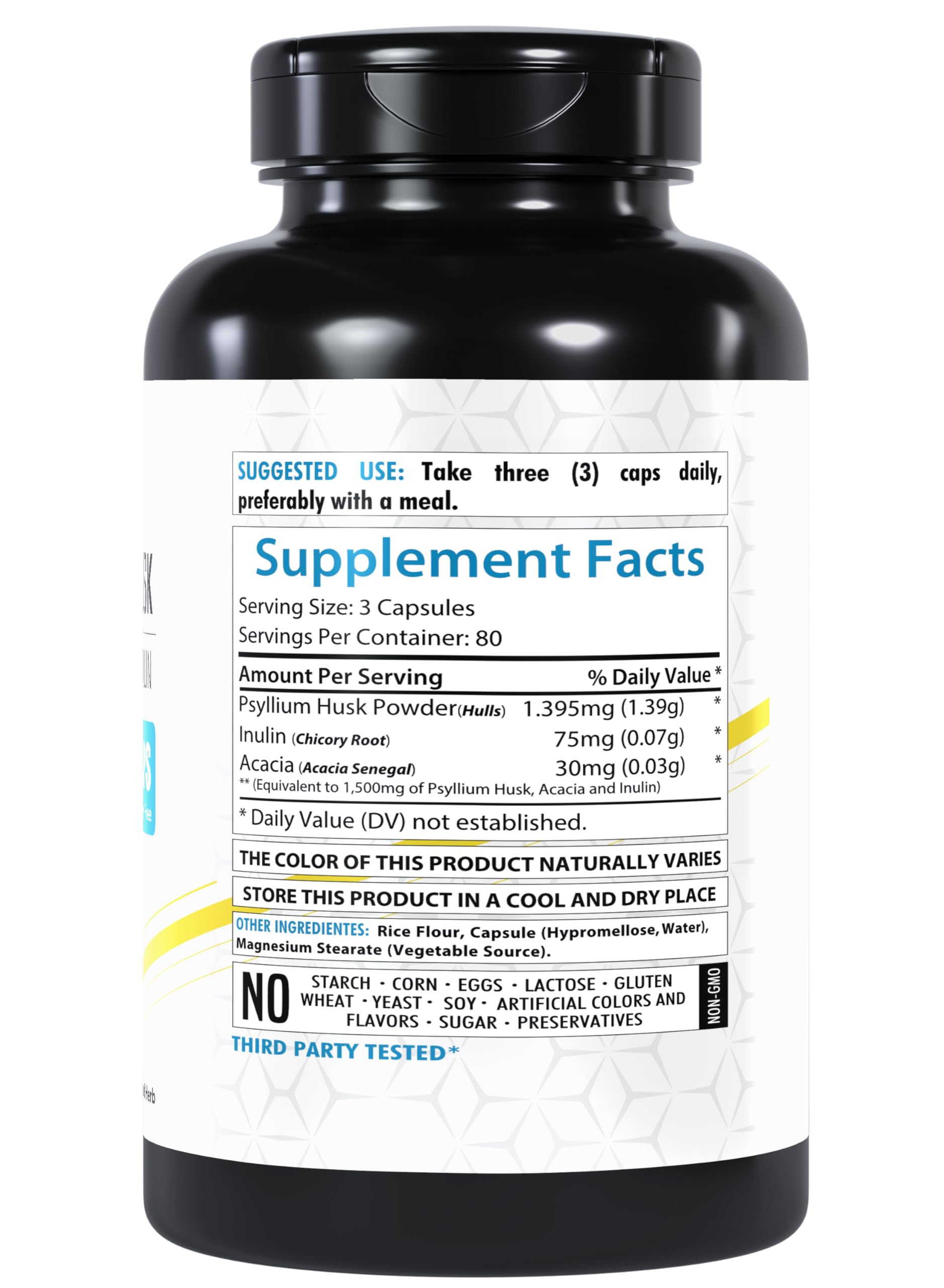 Healthfare Psyllium Husk Capsules pack de dos, práctico para ahorro y continuidad.