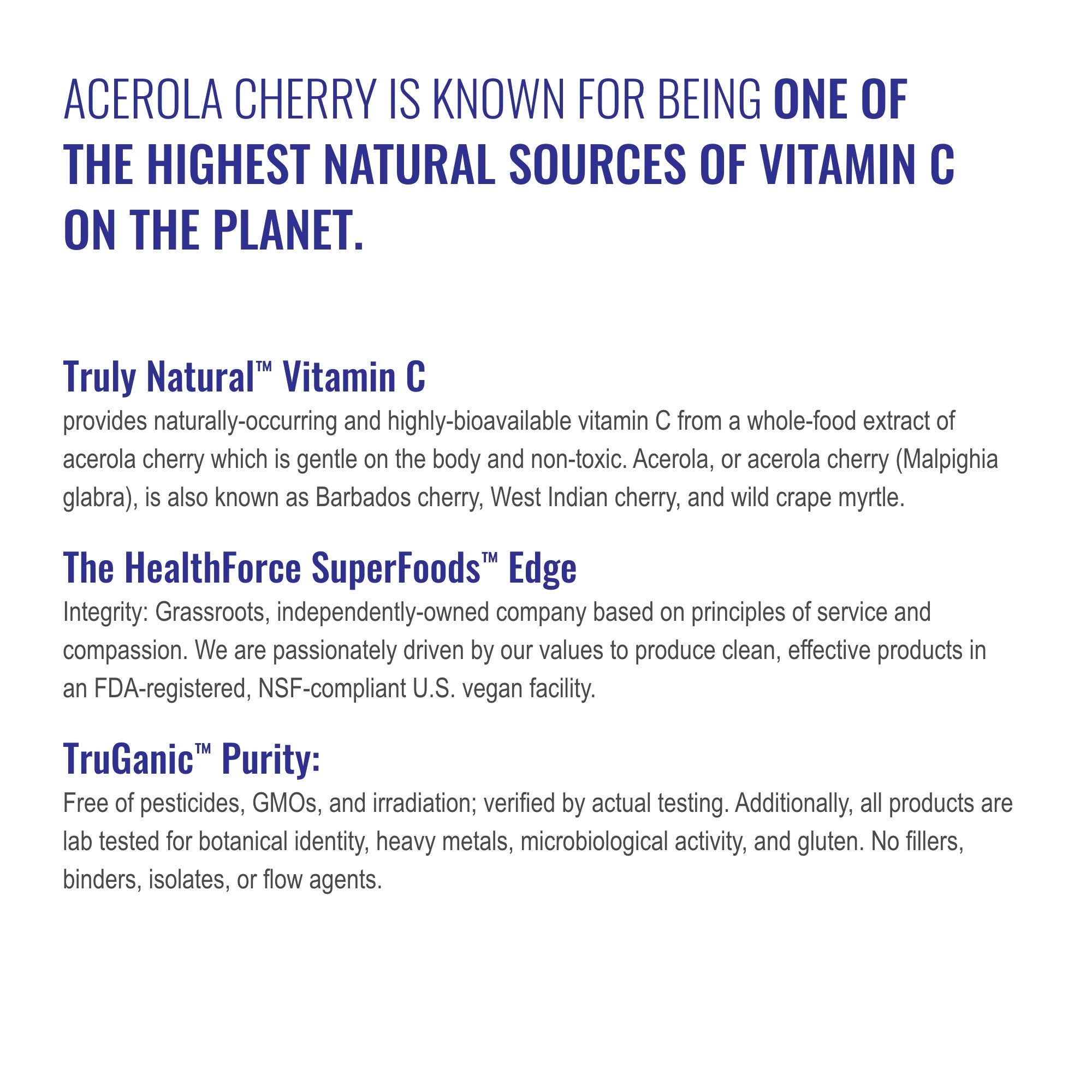 Envase sostenible HEALTHFORCE Vitamin C, sin solventes químicos