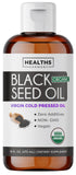 Healths Harmony: aceite de semilla negra en botella de 16 oz para apoyo antioxidante diario.