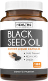 Healths Harmony aceites semilla negra softgel 500 mg cápsulas fáciles de tragar