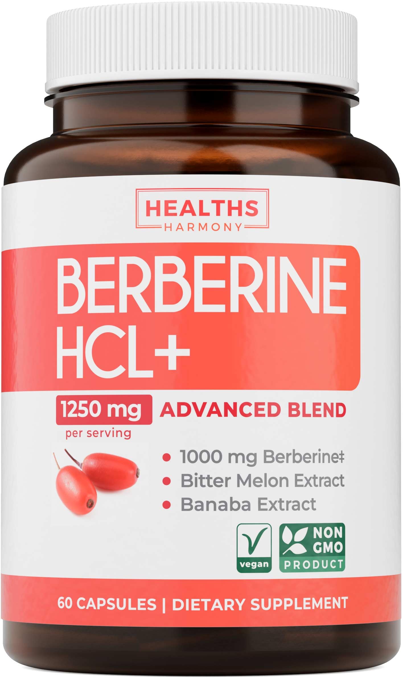 Healths Harmony Berberina HCL Botella: ritual diario de apoyo metabólico