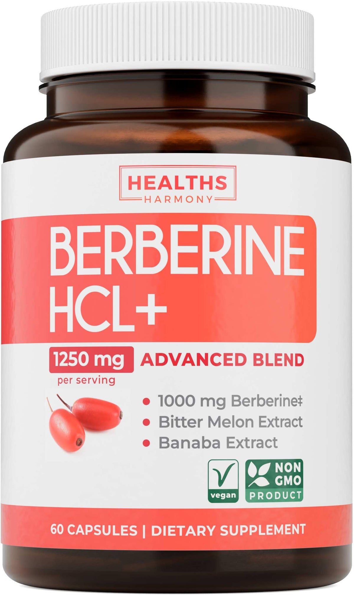 Healths Harmony Berberina HCL Botella: ritual diario de apoyo metabólico