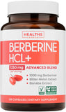 Healths Harmony Berberina HCL cápsulas en frasco, soporte al metabolismo.