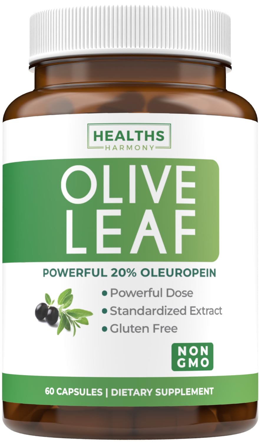 Healths Harmony bote cápsulas olivo, posible apoyo inmunitario diario