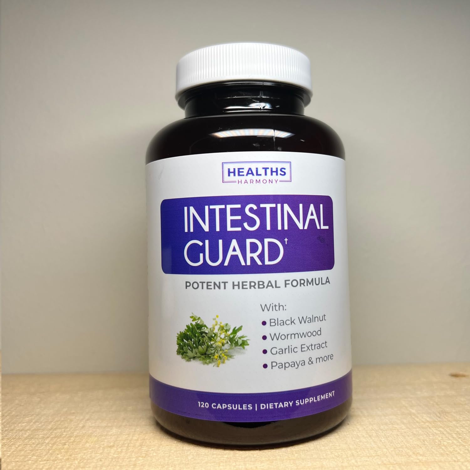 Healths Harmony Intestinal Guard: empaque compacto para llevar a casa o viaje