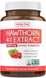 Healths Harmony cápsulas de espino 4:1 para uso diario.