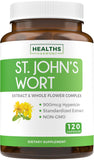 Healths Harmony cápsulas de Hierba de San Juan con hipericina 900mcg para apoyo diario del estado de ánimo.