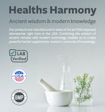 Healths Harmony ingredientes no transgénicos en cada cápsula.
