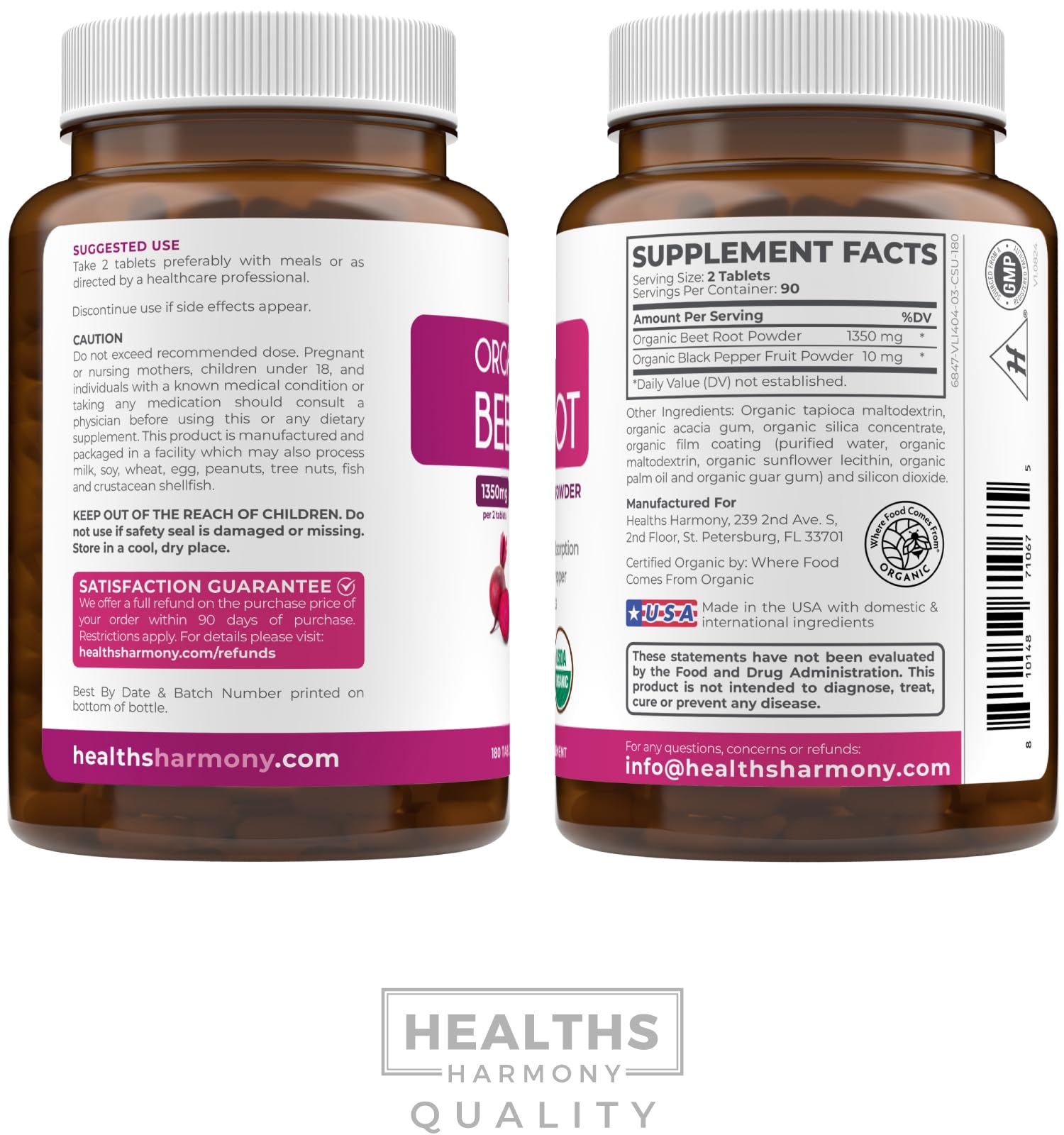 Healths Harmony envase práctico con suministro para varios meses