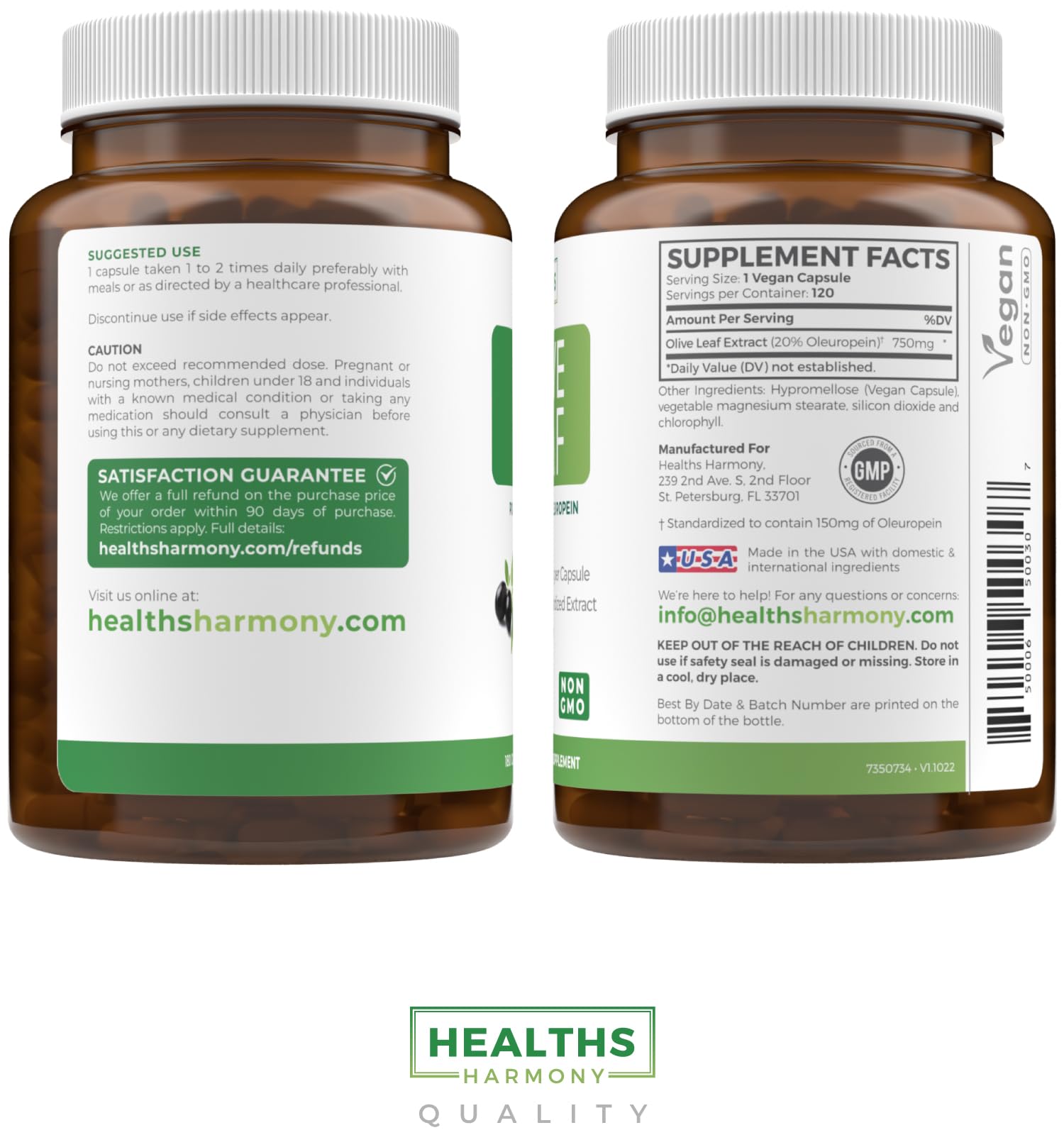 Healths Harmony uso diario para apoyo potencial a bienestar general.