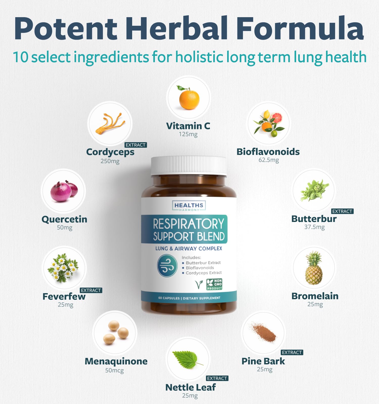 Healths Harmony Extracto de Petasita para soporte inmunológico suave