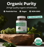 Healths Harmony mezcla frutas y verduras orgánicas para nutrición diaria.