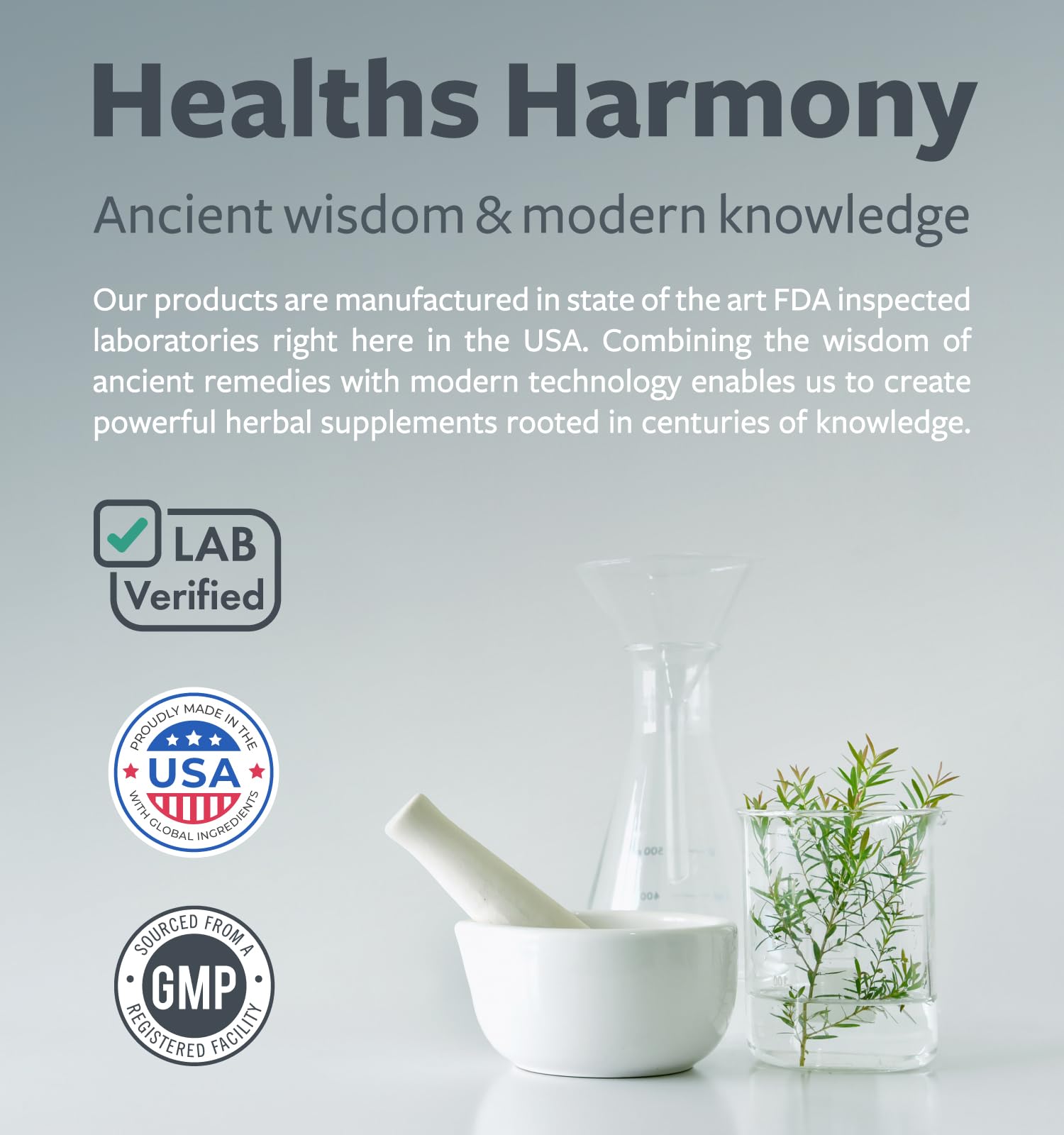 Healths Harmony Intestinal Guard: producto fabricado en EE. UU. bajo normas cGMP