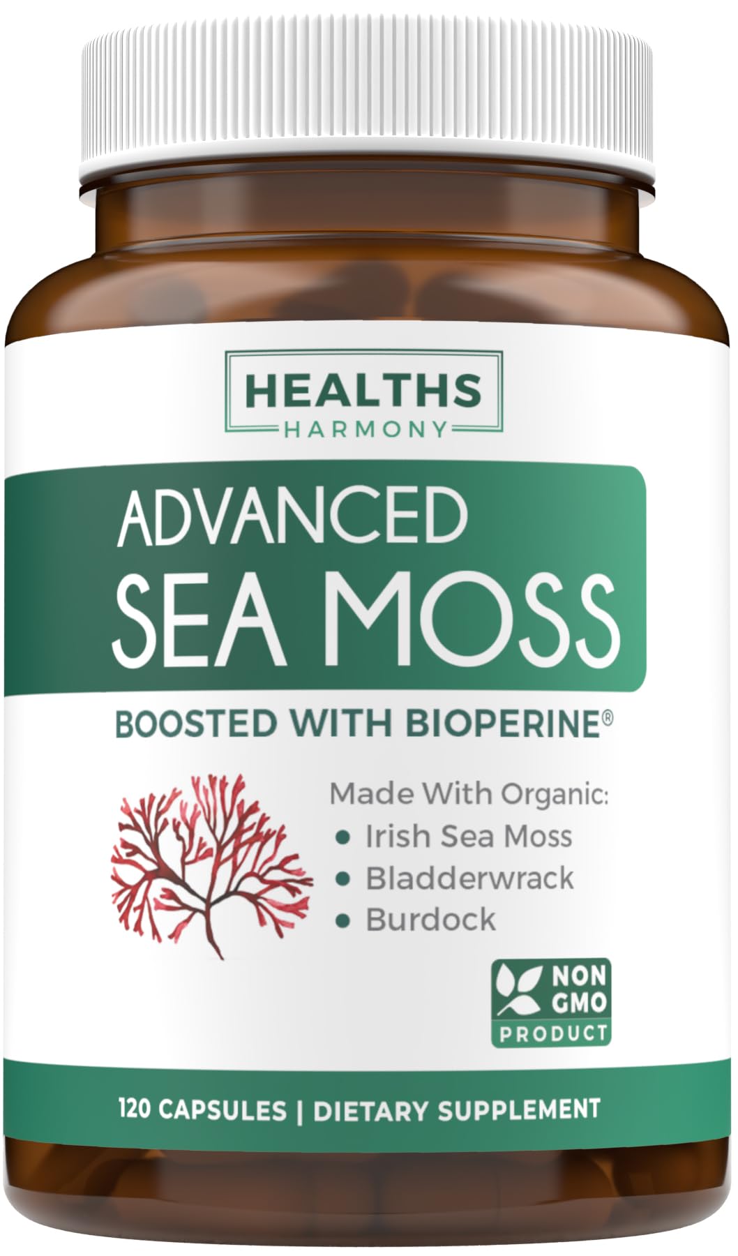 Healths Harmony musgo mar irlandés envase aporta nutrientes diario