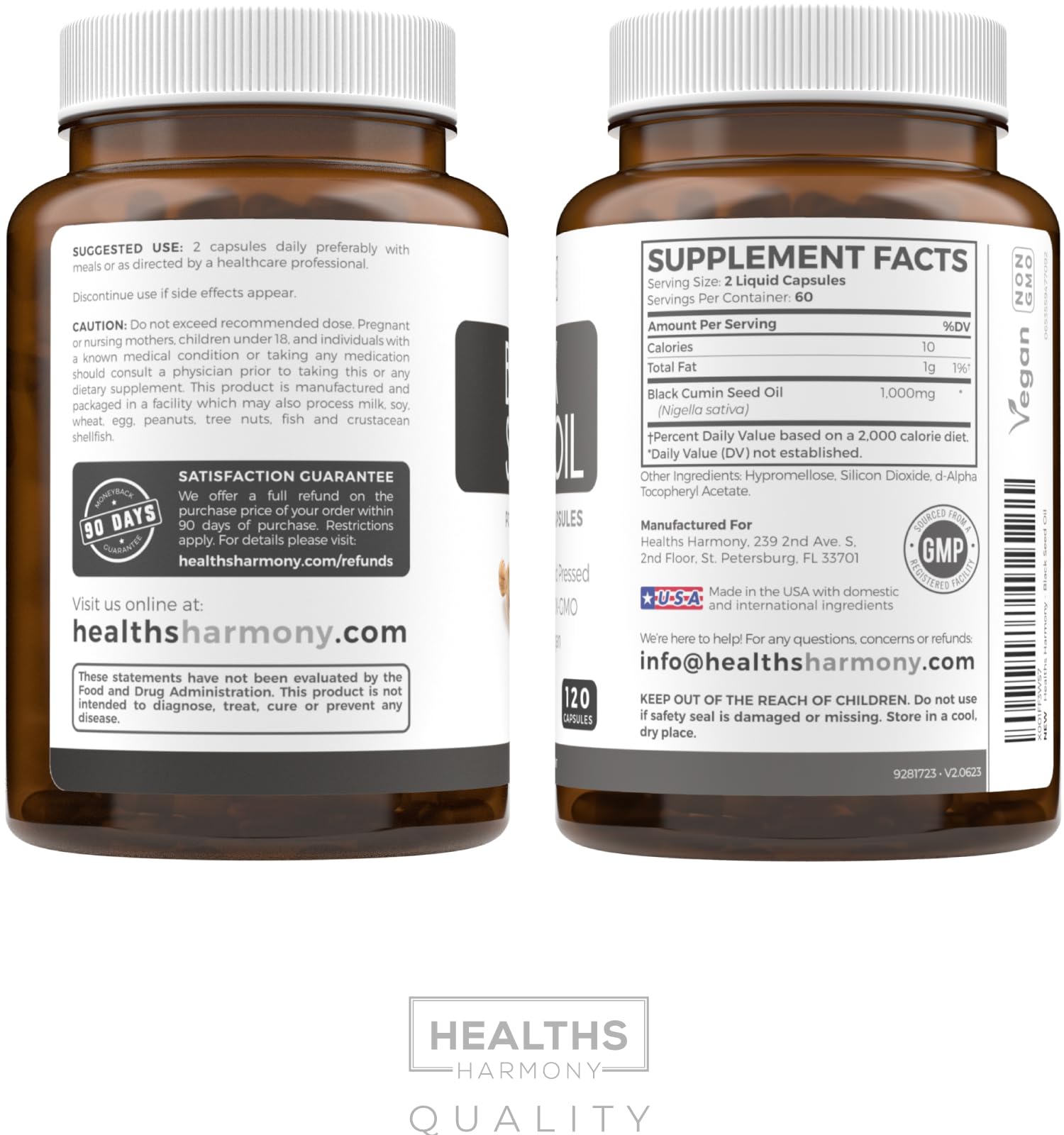 Healths Harmony Presentacion de 60 dias, conveniente para planificacion.