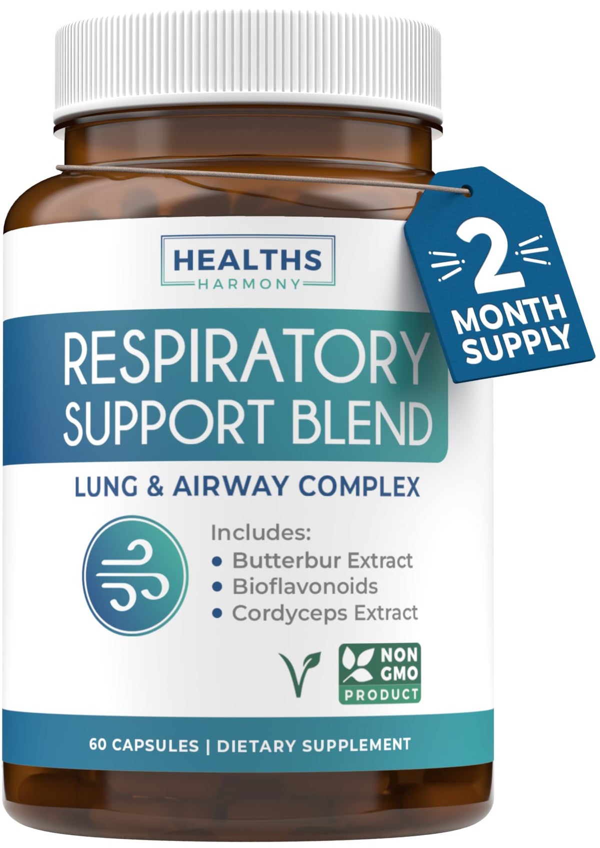 Healths Harmony Respiratorio: cápsulas para apoyo pulmonar diario